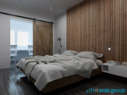 Projekt wnętrza sypialni w domu jednorodzinnym w Zabrzu