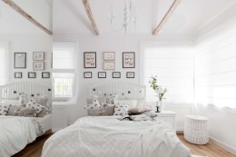 Skandynawska biel w sypialni