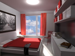 Czerwona sypialnia
