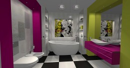łazienka pop-art