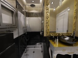 Styllowa łazienka w willi w Londynie