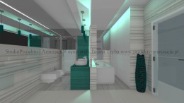 Łazienka  w stylu minimalistycznym V