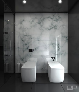 Łazienka - biały marmur