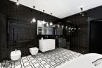 Łazienka w stylu black & white