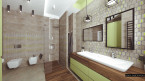 Design zieleń łazienka